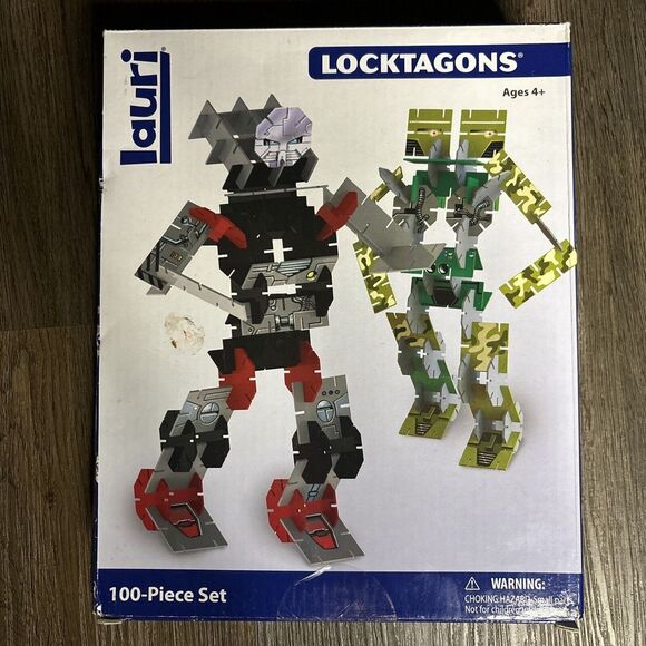 Locktagons 100 Piece Set Lauri STEM‎ Toy Building Construction Robot - Picture 1 of 6